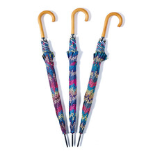 Ombrello Aut. Antivento Multicolor Tessuto Pongee