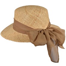 Visierone Donna Rafia 100% Paglia