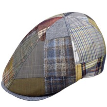 Berretto Gatsby 'Patchwork' 75% lino 25% cotone