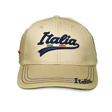 Cappello Baseball Ricamato 'ITALIA' 100% cotone Tg.unica regolabile