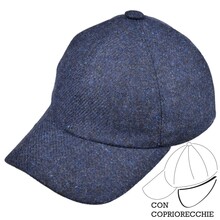 Cappello Baseball Unito C/Paraor 100% lana