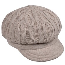 Berrettone Donna Lana Treccia 50% lana 50% poliestere