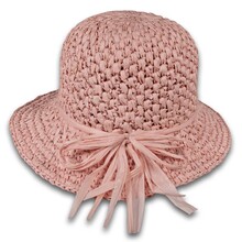 Cappello Modello Cloche Uncinetto 100% carta