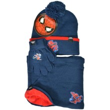 Set cuffia+scaldacollo+guanti 'Spid 100% Acrilico