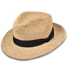 Cappello Modello  Fedora Rafia 100% paglia TG S M L XL