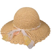 Cappello Modello Pamela Uncinetto 100% carta TG Unica Regolabile