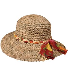 Cappello Modello  Pamela Uncinetto 100% paglia TG Unica Regolabile