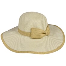 Cappello Modello Pamela Con Fiocco 100% Carta