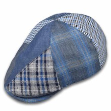 Cappello Modello  Coppola Patchwork 100% Lino TG S M L XL XXL