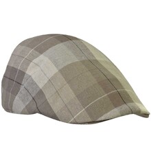 Cappello Coppola Quadri 70% Cotone 30% Lino