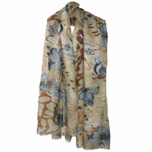 Sciarpa 'Pashmina' Fantasia a fiori 100% Modal