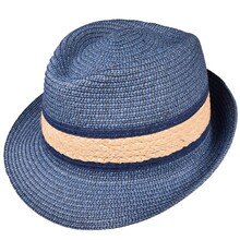 Cappello Trilby Melange + Rafia 100% carta